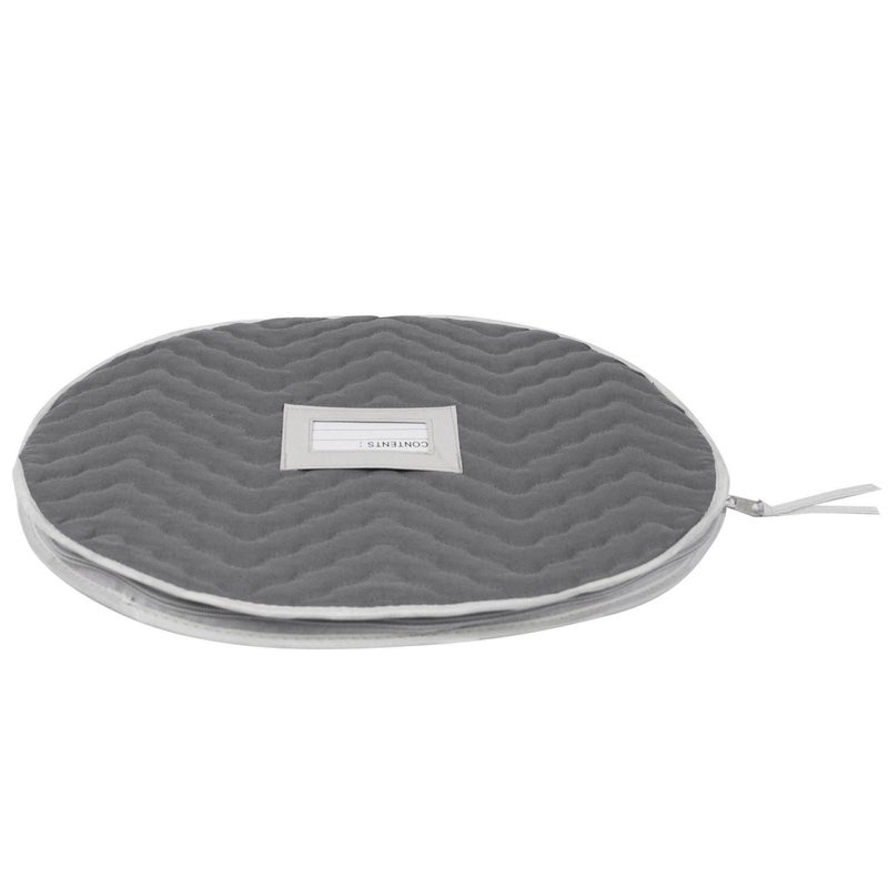 RICHARDS Richard's Homewares - Micro Fiber Deluxe Six Piece Accessory Storage Set - Gray - Image 4